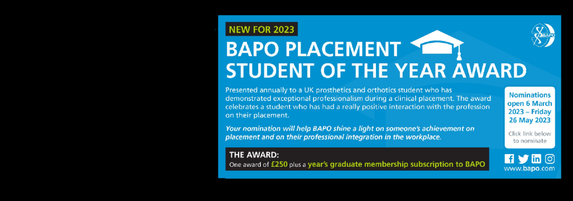 BAPO Placement Student of the Year Award 2023