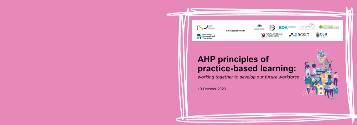Exploring the updated AHP Principles of practice based learning