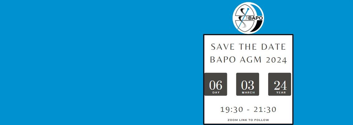 BAPO AGM Wednesday 6 March 2024