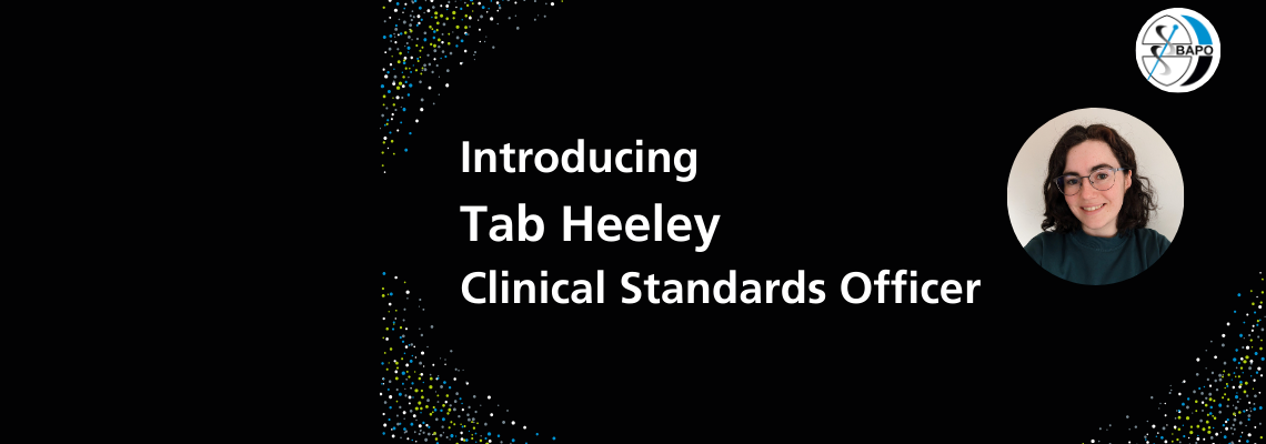 Introducing Tab Heeley – Clinical Standards Officer
