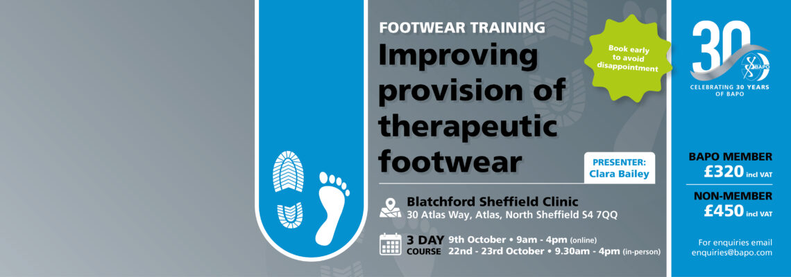 BAPO Short Course – Improving Provision of Therapeutic Footwear
