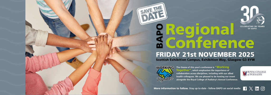 SAVE THE DATE – BAPO Regional Conference Glasgow – 21/11/2026