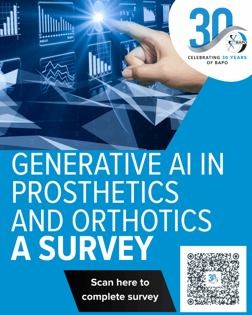 Generative AI in prosthetics and orthotics – Survey call out