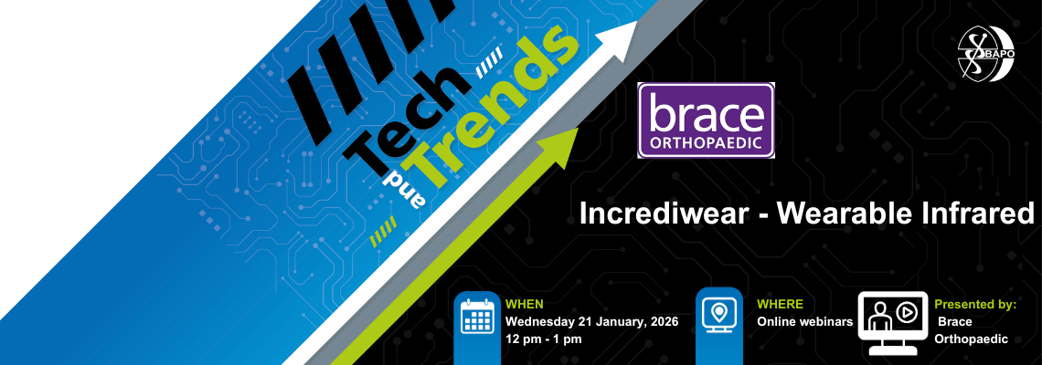 BAPO Tech and Trends Webinar – Brace Orthopaedic –  Incrediwear – Wearable Infrared