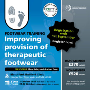 BAPO Course- Improving Provision of Therapeutic Footwear @ Hybrid