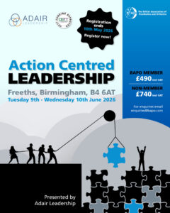 BAPO Course - Action Centred Leadership @ Birmingham