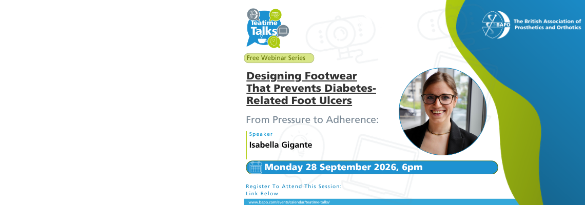 BAPO Teatime Talk – From Pressure to Adherence: Designing Footwear That Prevents Diabetes-Related Foot Ulcers