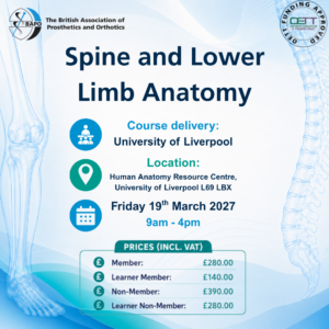 BAPO Course - Spine and Lower Limb Anatomy @ University of Liverpool