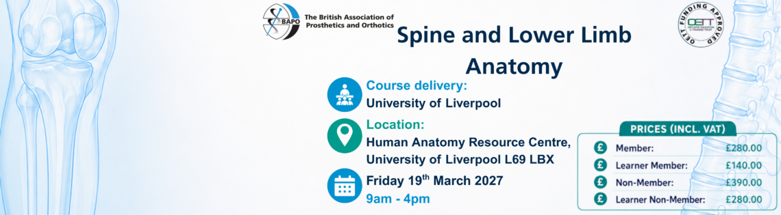 BAPO Course Spine and lover limb Anatomy
