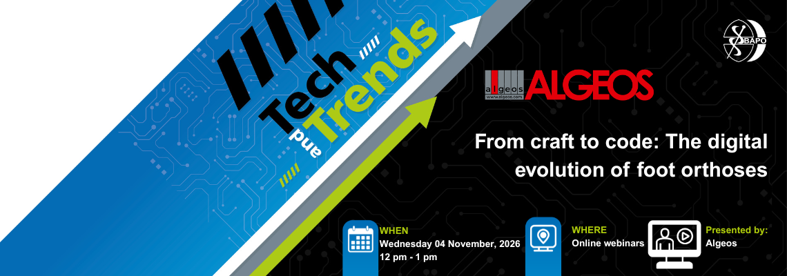 BAPO Tech and Trends – Algeos – From craft to code: The digital evolution of foot orthoses